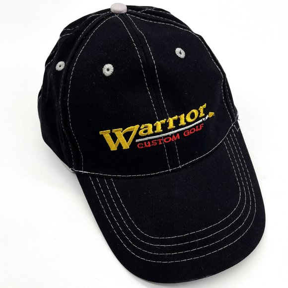 Warrior Custom Golf Blue Denim Hook & Loop Adjustable Size Baseball Hat Cap - Picture 1 of 5